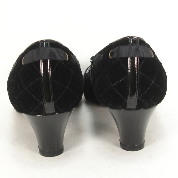 NEW MARC JACOBS QUILTED VELVET CAP TOE PUMPS 37 - Picture 4 of 8